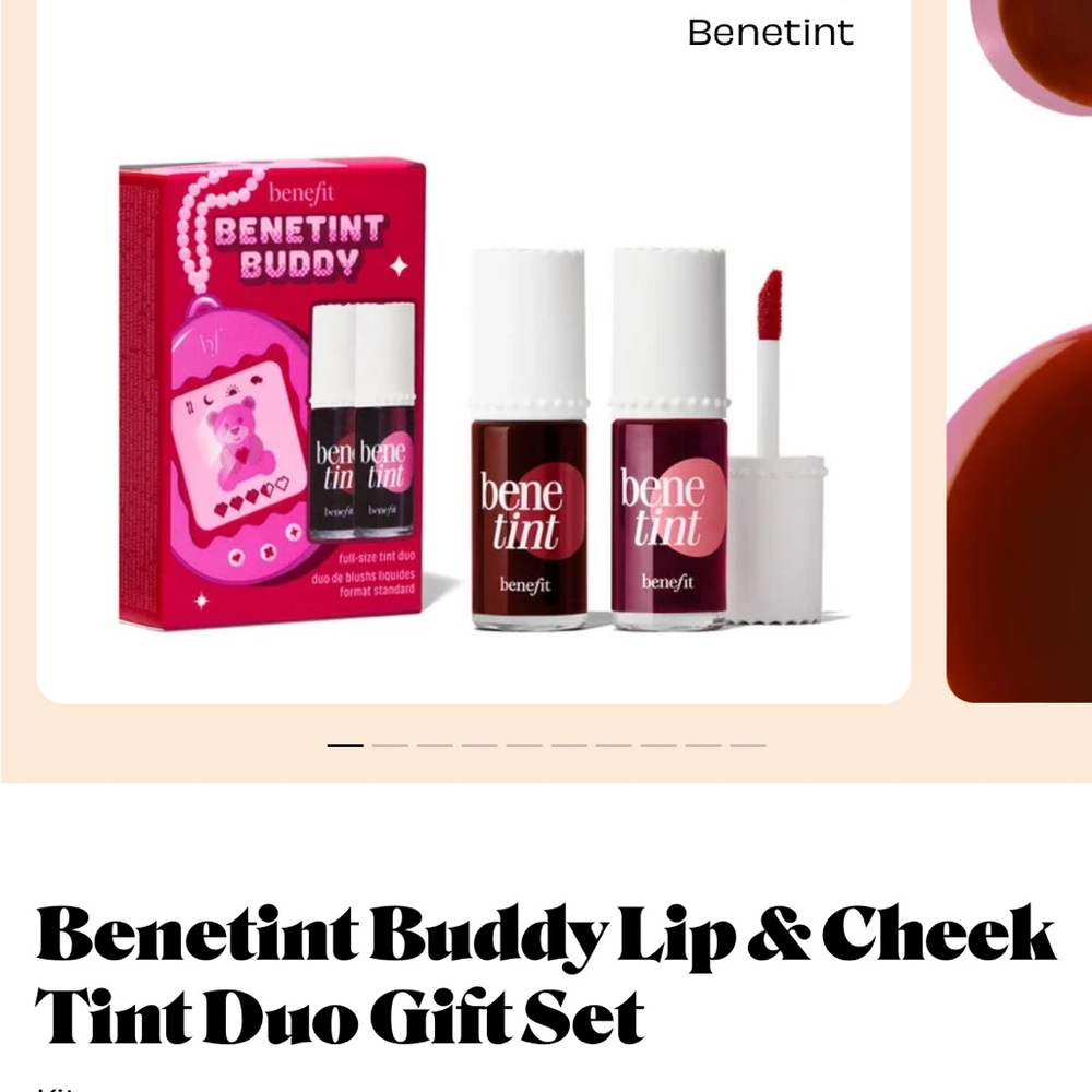Benefit Benetint Buddy Lip & Cheek Tint Duo - Red and Pink